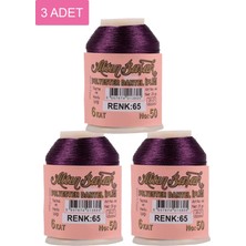 DS LLC 3 Adet Altınbaşak Oya ve Dantel Ipi 20 gr - Royaleks - No: 065 DSLLC34-43TX