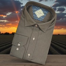 Eren Style Linen Keten Slim Fit 4 Mevsim Giyilebilen Pamuklu Gömlek