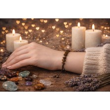 Seymen Bıçakçılık Kaplan Gözü Doğal Taş Bileklik | El Yapımı Enerji Bilekliği | Unisex Şık Tasarım