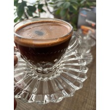 12 Parça Cam Espresso Fincan Takımı, 6 Kişilik, Şık ve Dayanıklı