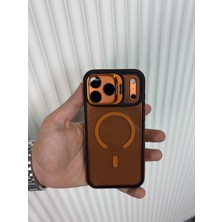 Fabron Dark - iPhone 16 Pro Max Uyumlu Magsafe Özellikli Darbeye Dayanıklı Standlı Kılıf