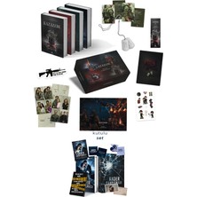 Pukka Yayınları Kazazede 4lü Set Askeri Künye Kutulu Ciltli ve Kader Çarpışması Hediyeli Kutu Ciltli