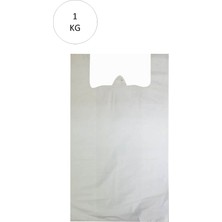 DS LLC Beyaz Atlet Poşet Büyük Boy 32X57 cm Takriben 72 Adet 1 kg DSLLC34-43TX