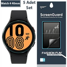 DS LLC Gor Sm Galaxy Watch 4 40MM Darbe Emici Ekran Koruyucu 5 Adet SET-(5775) DSLLC-2335Y6