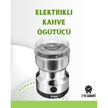 DS LLC Kahve ve Baharat Değirmeni | Kompakt Hafif Hızlı Öğütme Şeffaf Kapaklı Kolay Kullanım Dsllc