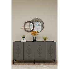 Ceneyra KA1529A HÜMA150 Konsol, Kahve Köşesi, Tv Sehpası ve Dolap 150CM Antrasit