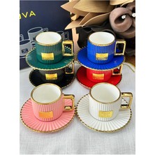 6 Kişilik Türk Kahve Fincanı Takımı, Şık ve Zarif Tasarım