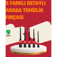 DS LLC Araç Içi Detaylı Temizlik Seti-Araba Jant ve Iç Yüzey Temizlik Fırçaları DSLLC4-2356Y