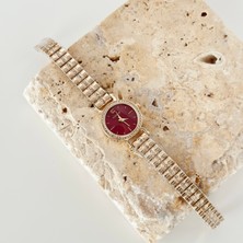 Vesce Atelier Grace Gold Saat Bordo