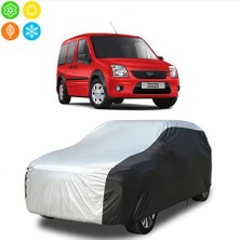 AUTOES Ford Tourneo Connect 2012 Model Branda Araba Brandası Oto Branda Gri-Siyah