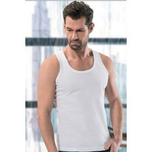 DS LLC Erkek Ribana Atlet Beyaz - 1104A DSLLC34-43TX