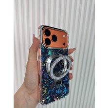 Fabron Ebruli - iPhone 16 Pro Uyumlu Magsafe Özellikli Darbeye Dayanıklı Standlı Kılıf