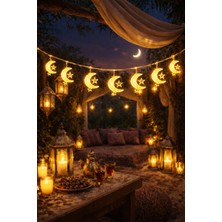 Okavango 1,5 Metre 3 Yıldız 1 Ay Ramazan Temalı LED Işıklı Süsleme Seti Ramazan Süsleri, Ramazan Hediyem Ramazan Süsü