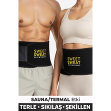 Elilom Termal Sauna Kemeri – Bel Göbek Eritme, Spor ve Terleme Korsesi, Toparlayıcı Unisex