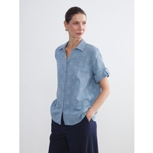 Lc Waikiki Yeni Sezon Nakışlı Müslin Kadın Gömlek