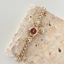 Vesce Atelier Lunor Gold Saat Bordo