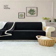 NDC Home Premium Keten Siyah Pasalı Koltuk Örtüsü (170 x 220)