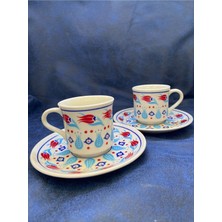 2’li Lale Desenli Zarif Fincan Takımı, Şık ve Kullanışlı Set