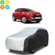 AUTOES Nissan Qashqai 2024 Model Araba Brandası Oto Branda Gri-Siyah