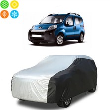AUTOES Peugeot Bipper 2015 Model Branda Araba Brandası Oto Branda Gri-Siyah