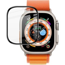 DS LLC Apple Watch Ultra 49MM 3D Full Kaplama Ekran Koruyucu PET+PMMA-(5775) DSLLC-2335Y6