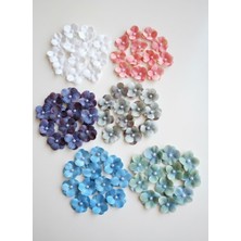 Butik Center 25 Adet Ortanca Incili Yapay Çiçek Seti Süsleme ve Hobi Malzemesi