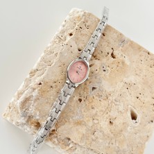 Vesce Atelier Balık Sırtı Gümüş Pembe
