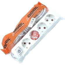 DS LLC Asel 4'lü Topraklı Grup Priz 3mt Ast 403 DSLLC34-43TX