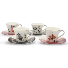 Renkli 4'lü Kahve Fincanı Seti, Şık ve Kullanışlı Tasarım