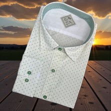 Eren Style Linen Uzun Kol Pamuklu Yakası Gizli Düğmeli Gömlek (Slim Fit Kalıp)