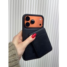 Fabron Leather - iPhone 16 Pro Uyumlu Magsafe Özellikli Darbeye Dayanıklı Cüzdanlı Deri Kılıf