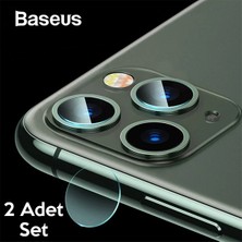DS LLC Baseus iPhone 11 Pro 11 Pro Max Tempered Kamera Lens Koruma Camı 2SET-(5775) DSLLC-2335Y6