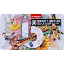 Bruynzeel : Kuru Boya Kalemi & Çizim Seti : 60 Renk (Creative Artist Serisi)