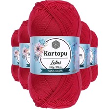 DS LLC 5 Adet Lotus Bikini Büstiyer Bluz Örgü Ipi  K141 Fuşya DSLLC34-43TX