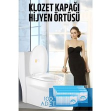 DS LLC Turk Klozet Kapağı Kılıfı Hijyenik Tek Kullanımlık 100 Adet DSLLC-2335Y6