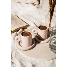 Şık ve Modern 6'lı Seramik Kahve Fincanı Seti, Günlük Kullanım Için Ideal