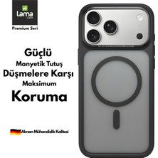 Lama Case Apple iPhone 17 Kılıf Premium Magsafe Mat Buzlu Şeffaf Kılıf – Alüminyum Kamera Korumalı Darbe Emici Manyetik Kapak