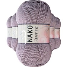 DS LLC 5 Adet Süper Inci El Örgü Ipi 100 gr Üzüm Suyu 10155 DSLLC34-43TX