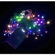 baytoptan 10 Metre 100 LED Damla Uçlu Rgb Işık Siyah Kablo