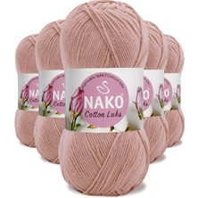 DS LLC 5 Adet Cotton Lüks Yelek Tunik Kazak Bluz Hırka Ipi Yünü Pudra 97545 DSLLC34-43TX