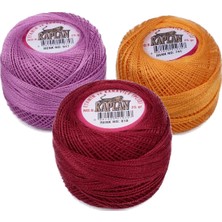 DS LLC 3 Adet Kaplan Etamin ve Kanaviçe Ipi 8 No Kod/renk: 917 - 741 - 818 - Ryl DSLLC34-43TX