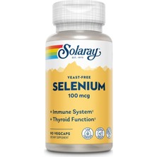 Solaray Yeast Free Selenium 100MCG Healthy Immune & Thyroid 90 Vegcaps