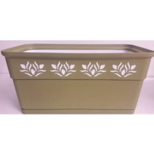 DS LLC 30 cm Uzunluğunda Çift Renkli Balkon Saksı ROYALEKS-AK637 DSLLC34-43TX