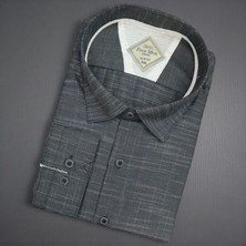 Eren Style Linen Uzun Kol Pamuklu Yakası Gizli Düğmeli Gömlek (Slim Fit Kalıp)