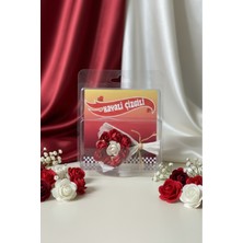 Hayali Çizgili Mini Buket Love Flowers Tasarım Koleksiyonluk, Sevgiliye Hediye Kalıcı Çiçek Buketi Tasarım