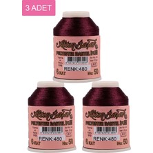 DS LLC 3 Adet Altınbaşak Oya ve Dantel Ipi 20 gr - Royaleks - No: 480 DSLLC34-43TX