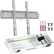 43'' 65'' 109-165CM LCD Askı Aparatı Sabit Beyaz Poke PK-8103