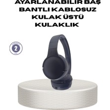 DS LLC Bluetooth 5.0 Siyah Kablosuz Kulaklık 18 Saat Batarya Katlanabilir Tasarım DSLLC4-2356Y