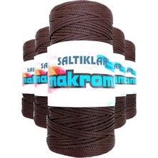 DS LLC 5 Adet Polyester Makrome Ipi 2070 Kahve 100 gr DSLLC34-43TX