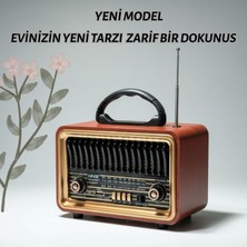 Dexxony Zarif Model Şarjlı Nostaljik Radyo - Bluetootlu Fm Radyo - Videolu Ürün